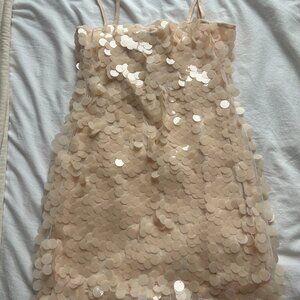 Beginning Boutique Dress, Size 0, Cream